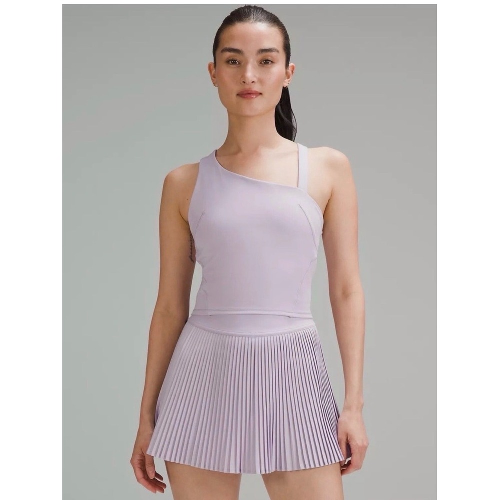 Lululemon Everlux Coquette Cottagecore Pastel Lilac Boho Asymmetrical Tank Top 4
